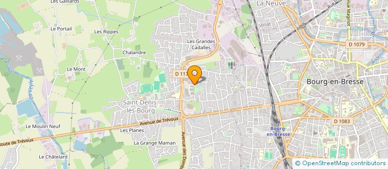 localisation de l'entreprise MONSIEUR PATRICK VEUILLET à SAINT-DENIS-LES-BOURG