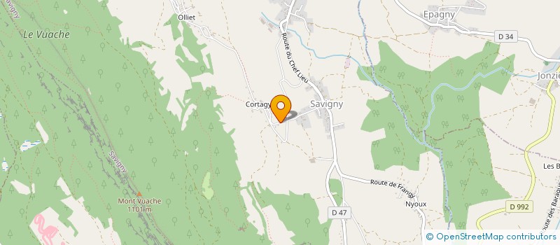 localisation de l'entreprise MONSIEUR PATRICK VEYRET  SAVIGNY