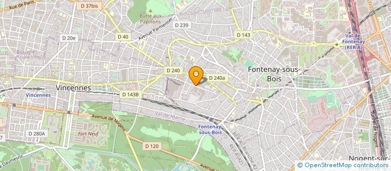 localisation de l'entreprise MONSIEUR PATRICK VIDAL à FONTENAY-SOUS-BOIS