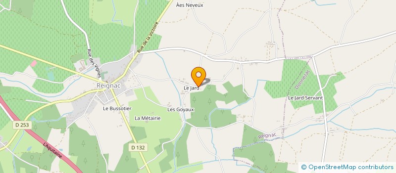 localisation de l'entreprise MONSIEUR PATRICK VIEILLE à REIGNAC