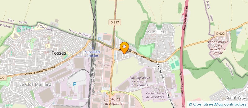 localisation de l'entreprise MONSIEUR PATRICK VIEIRA  SURVILLIERS