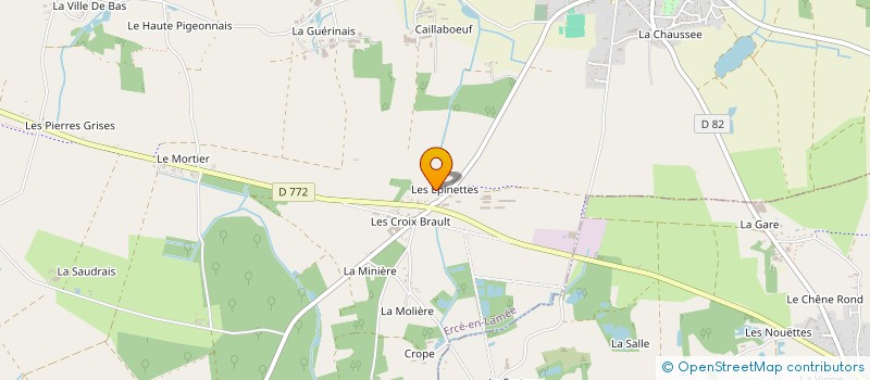 localisation de l'entreprise MONSIEUR PATRICK VIELEROBE  ERCE-EN-LAMEE