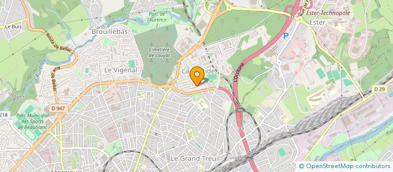 localisation de l'entreprise MONSIEUR PATRICK VIGIER à LIMOGES