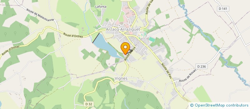 localisation de l'entreprise MONSIEUR PATRICK VIGREUX  ARZACQ-ARRAZIGUET