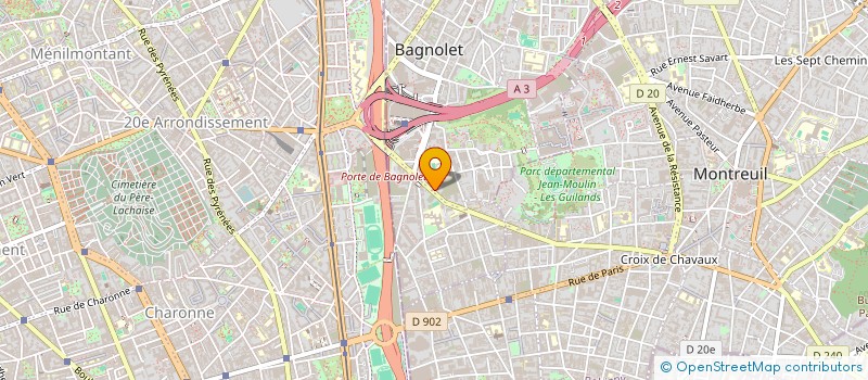 localisation de l'entreprise MONSIEUR PATRICK VILDINA à BAGNOLET