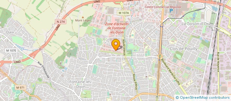 localisation de l'entreprise MONSIEUR PATRICK VILLERET  FONTAINE-LES-DIJON