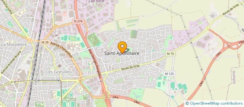 localisation de l'entreprise MONSIEUR PATRICK VILOIN à SAINT-APOLLINAIRE