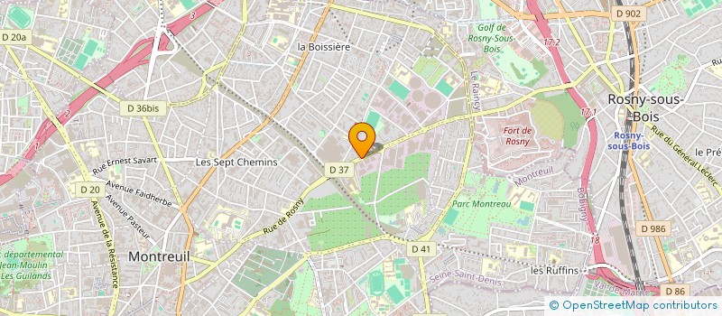 localisation de l'entreprise MONSIEUR PATRICK VINCENT à MONTREUIL
