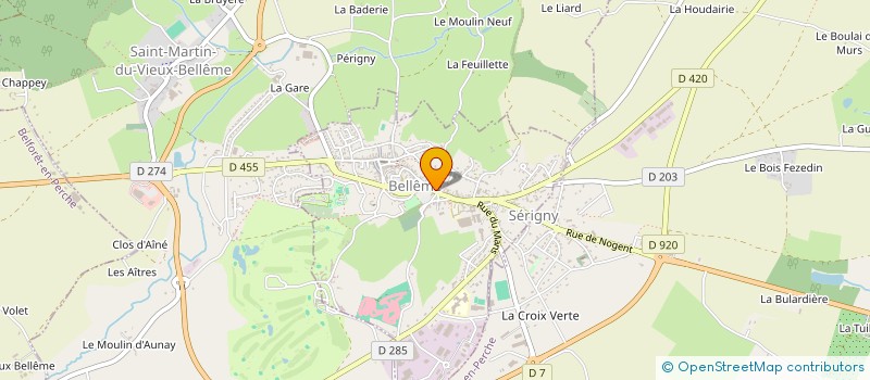 localisation de l'entreprise MONSIEUR PATRICK VINCENT à BELLEME