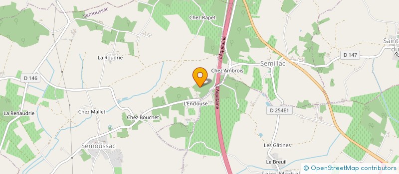 localisation de l'entreprise MONSIEUR PATRICK VIOLEAU  SAINT-MARTIAL-DE-MIRAMBEAU