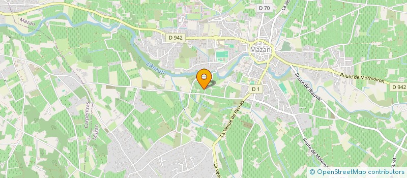 localisation de l'entreprise MONSIEUR PATRICK VIOLET  MAZAN