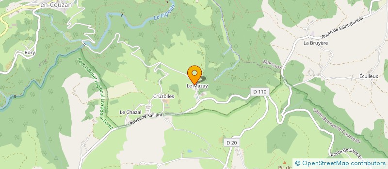 localisation de l'entreprise MONSIEUR PATRICK VIRICEL  SAINT-GEORGES-EN-COUZAN