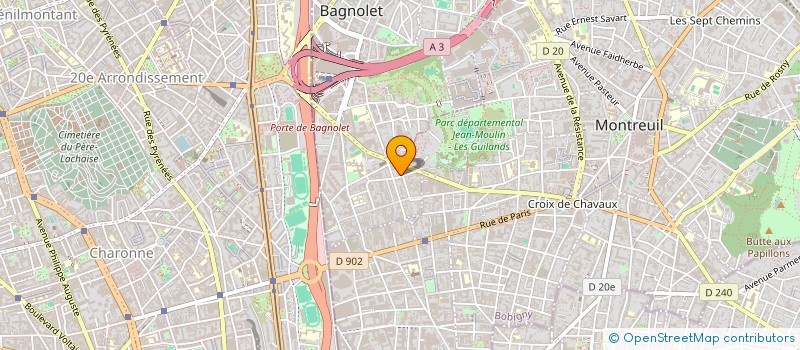 localisation de l'entreprise MONSIEUR PATRICK VISONA à BAGNOLET