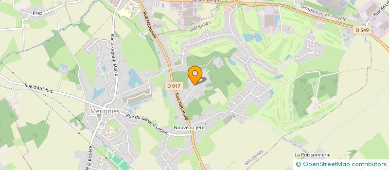 localisation de l'entreprise MONSIEUR PATRICK VOISIN  MERIGNIES