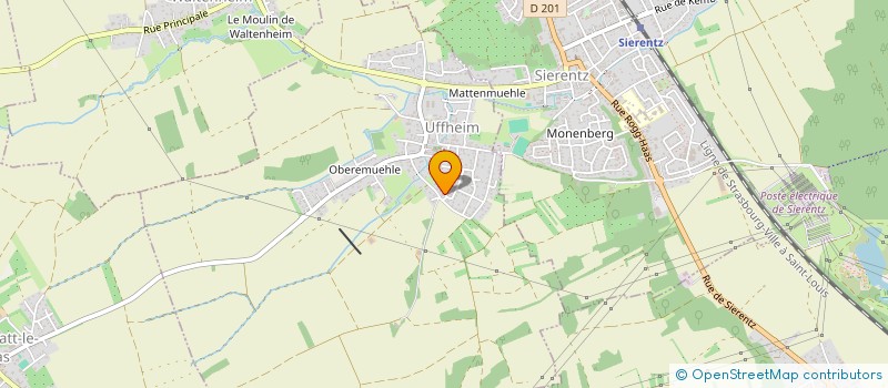 localisation de l'entreprise MONSIEUR PATRICK WADEL  UFFHEIM