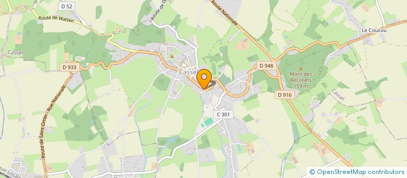 localisation de l'entreprise MONSIEUR PATRICK WALLAERT  CASSEL