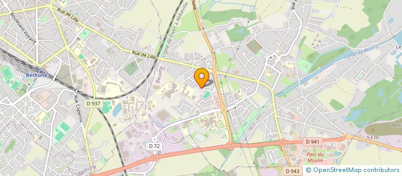 localisation de l'entreprise MONSIEUR PATRICK WALSCHOTS  BEUVRY