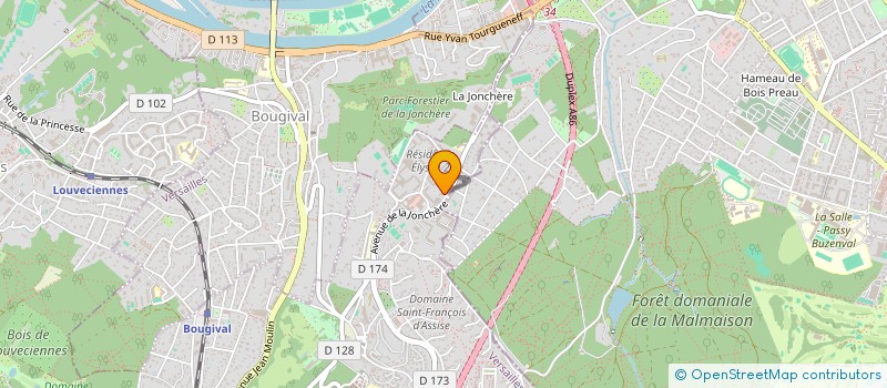 localisation de l'entreprise MONSIEUR PATRICK WAMPE  LA CELLE-SAINT-CLOUD