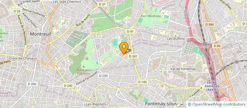 localisation de l'entreprise MONSIEUR PATRICK WATTERLOT à MONTREUIL