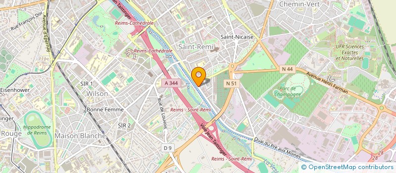 localisation de l'entreprise MONSIEUR PATRICK WEBER  REIMS