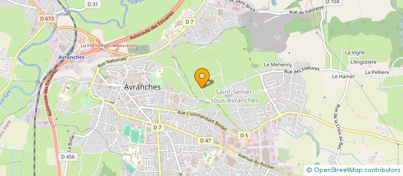 localisation de l'entreprise MONSIEUR PATRICK WEISTROFFER  SAINT-SENIER-SOUS-AVRANCHES