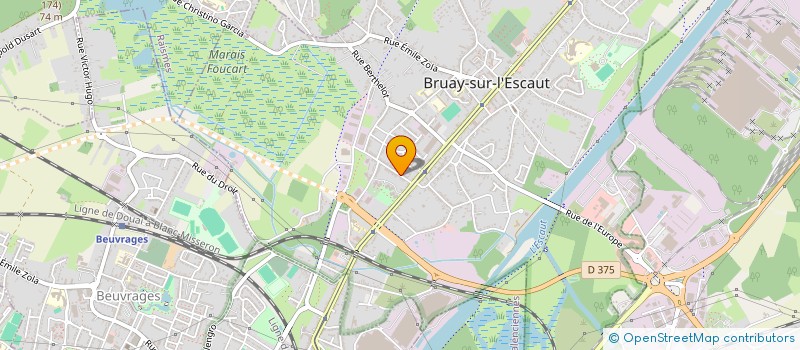 localisation de l'entreprise MONSIEUR PATRICK WEPIERRE  BRUAY-SUR-L'ESCAUT