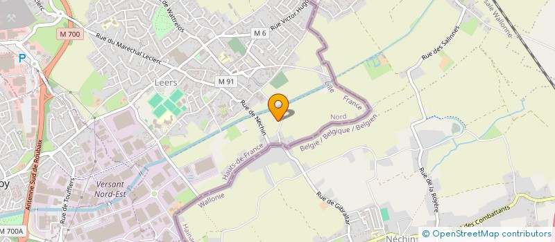 localisation de l'entreprise MONSIEUR PATRICK WERBROUCK  LEERS