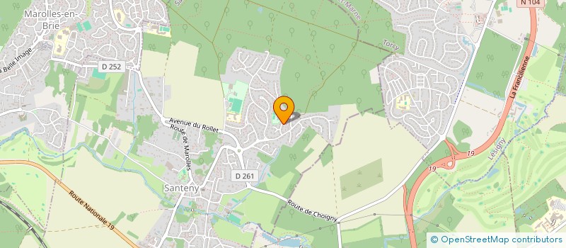 localisation de l'entreprise MONSIEUR PATRICK WOZNIAK  SANTENY