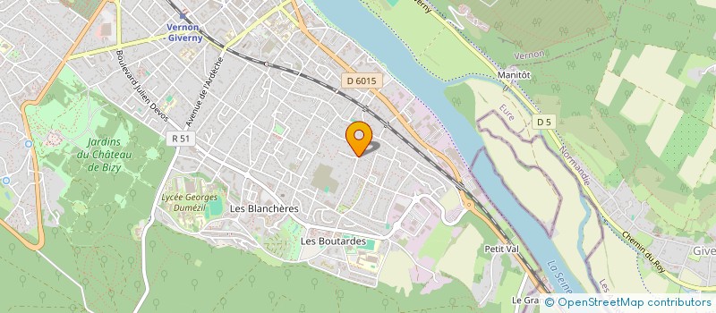 localisation de l'entreprise MONSIEUR PATRICK YVER  VERNON