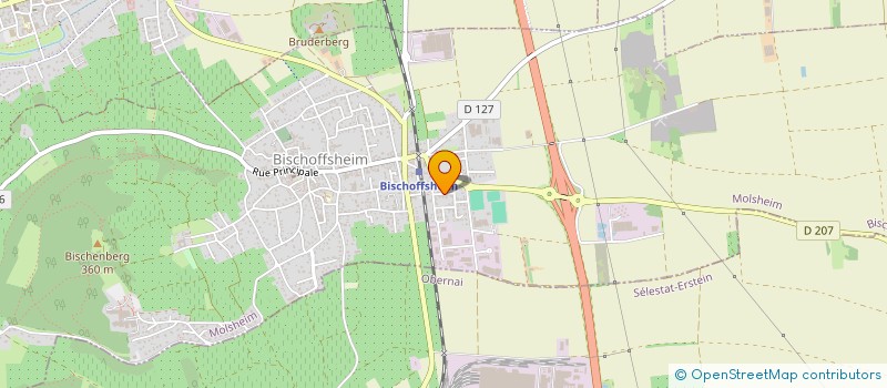 localisation de l'entreprise MONSIEUR PATRICK ZIMMERMANN  BISCHOFFSHEIM