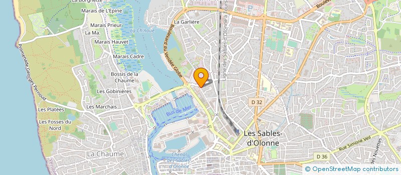 localisation de l'entreprise MONSIEUR PATRICK ZINZIUS à LES SABLES D'OLONNE