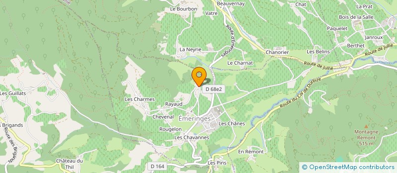 localisation de l'entreprise MONSIEUR PATRICT CHALLIER  EMERINGES