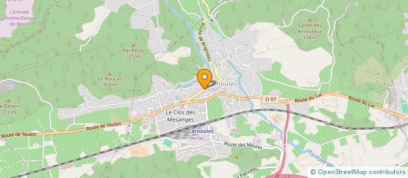 localisation de l'entreprise MONSIEUR PATRIICK PEREZ  CARNOULES