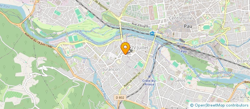 localisation de l'entreprise MONSIEUR PATRIK CASABONNE  JURANCON