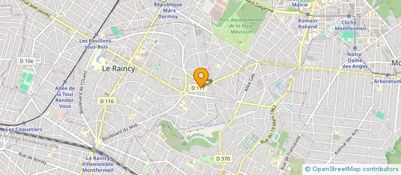 localisation de l'entreprise MONSIEUR PATRU MATRAN à LE RAINCY