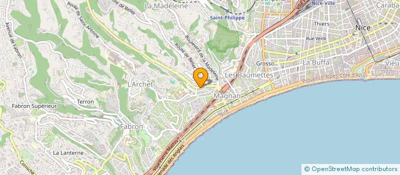 localisation de l'entreprise MONSIEUR PATRUNJEL FLORENTIN  NICE