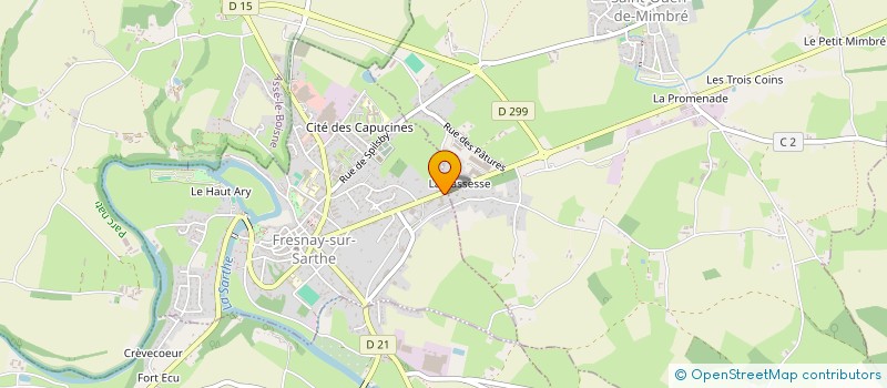 localisation de l'entreprise MONSIEUR PATRYK ORGANISCIAK  FRESNAY-SUR-SARTHE