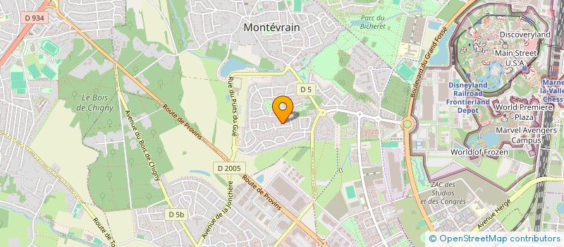 localisation de l'entreprise MONSIEUR PATRYK SMOLINSKI  MONTEVRAIN