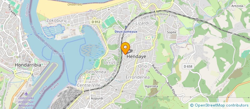 localisation de l'entreprise MONSIEUR PATXI USTARIZ  HENDAYE