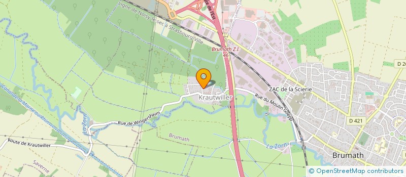 localisation de l'entreprise MONSIEUR PAUL ABEL  KRAUTWILLER