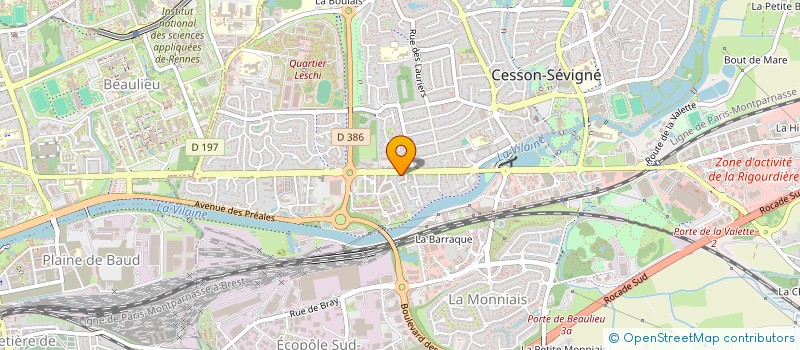 localisation de l'entreprise MONSIEUR PAUL ABOH A KESSENG  CESSON-SEVIGNE