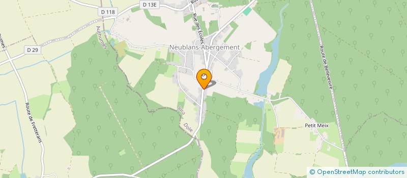 localisation de l'entreprise MONSIEUR PAUL ADOLPHE  NEUBLANS-ABERGEMENT