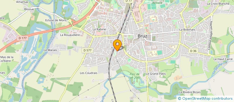 localisation de l'entreprise MONSIEUR PAUL-ADRIEN CARRERE  BRUZ