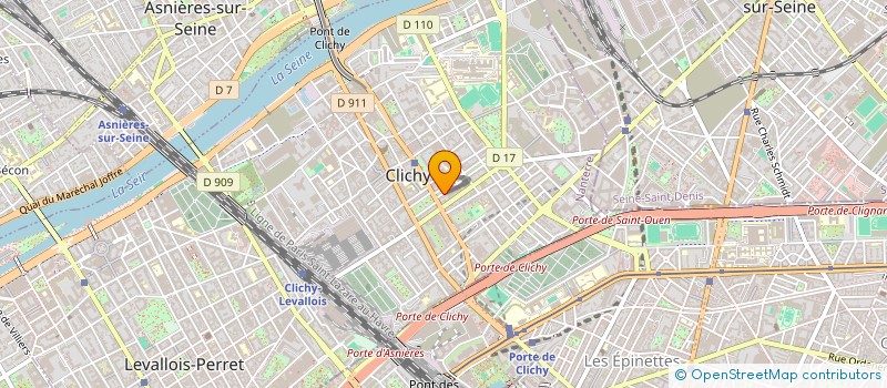 localisation de l'entreprise MONSIEUR PAUL-ADRIEN LAURENT à CLICHY