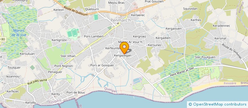 localisation de l'entreprise MONSIEUR PAUL AIME  PENMARCH