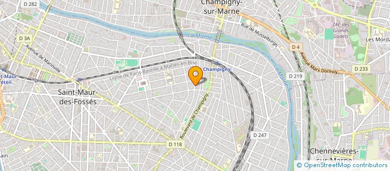 localisation de l'entreprise MONSIEUR PAUL ALBAGLI  SAINT-MAUR-DES-FOSSES