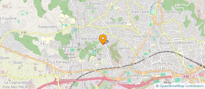 localisation de l'entreprise MONSIEUR PAUL ALBERTINI à TOULON