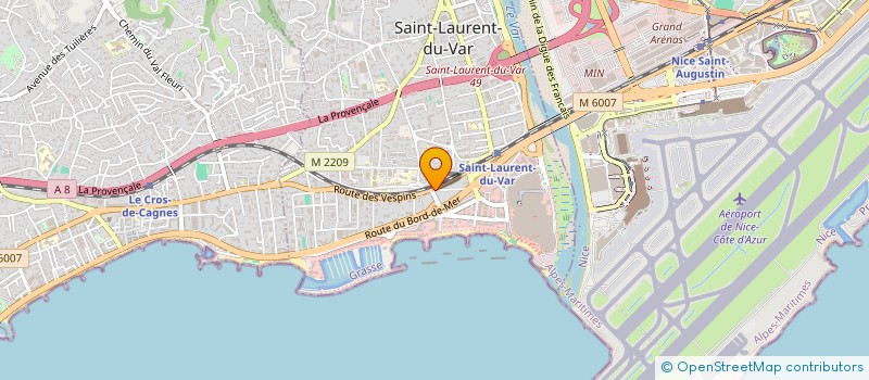 localisation de l'entreprise MONSIEUR PAUL ALBERTINI  SAINT-LAURENT-DU-VAR