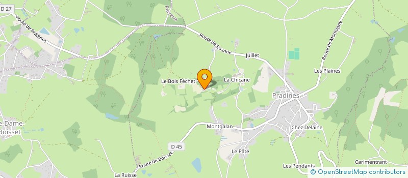 localisation de l'entreprise MONSIEUR PAUL ALEX  PRADINES