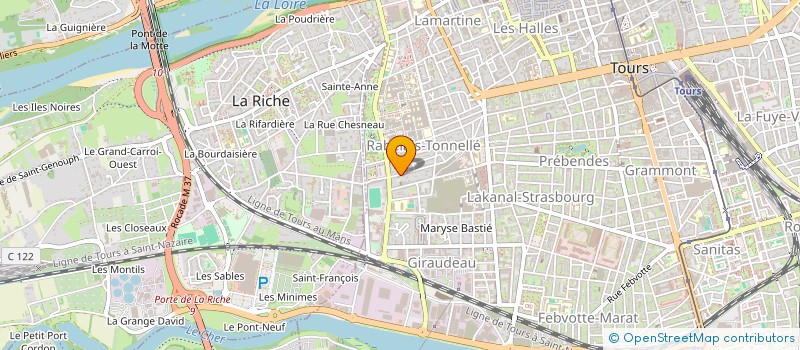 localisation de l'entreprise MONSIEUR PAUL ALEXANDRE  TOURS